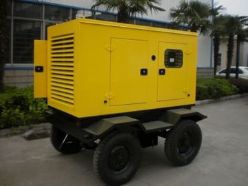 32KW Silent Type Trailer Mounted Diesel Generator Tiga Fase Empat Stroke Bahan Bakar Diesel