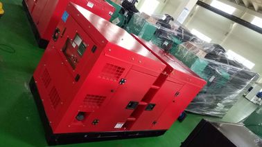 Soundproof Komersial Siaga Generator 24KW / 30KVA Efisiensi Tinggi 3 Tahap 12 Kabel